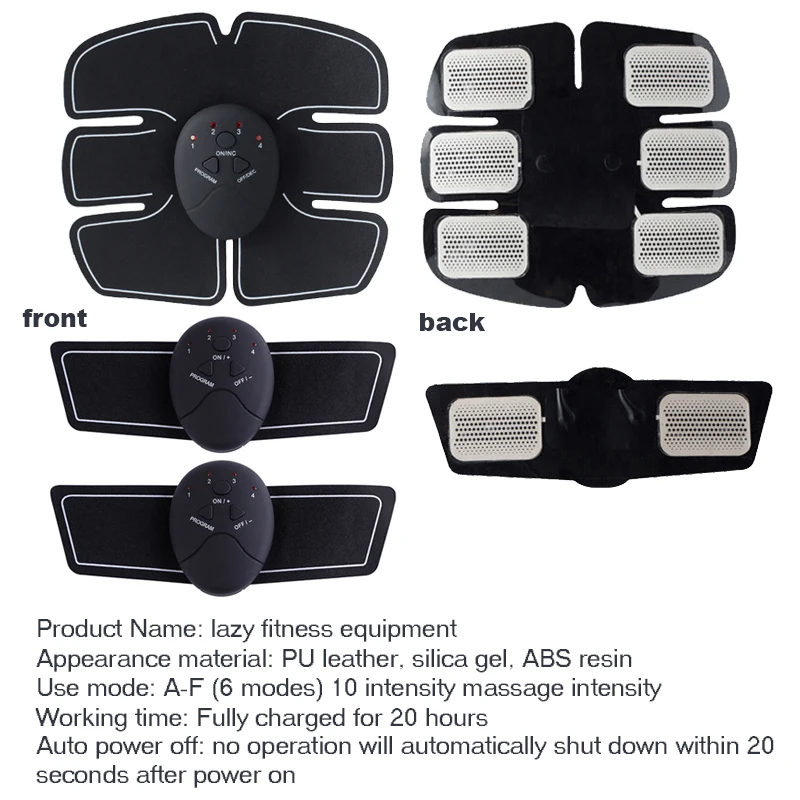 Portable Electric Compex Electro Tens EMS abs Stimulator Machine Abdominal Muscle Stimulation
