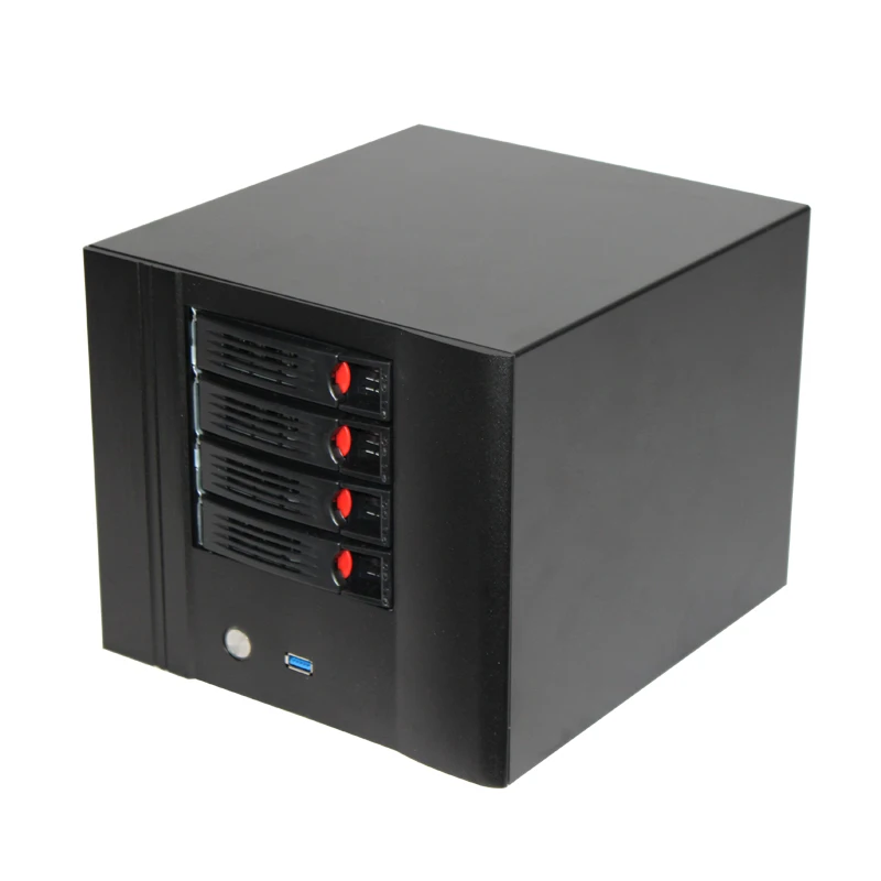 Pop large storage nas server case 4 hot swap bays server chassis for backup