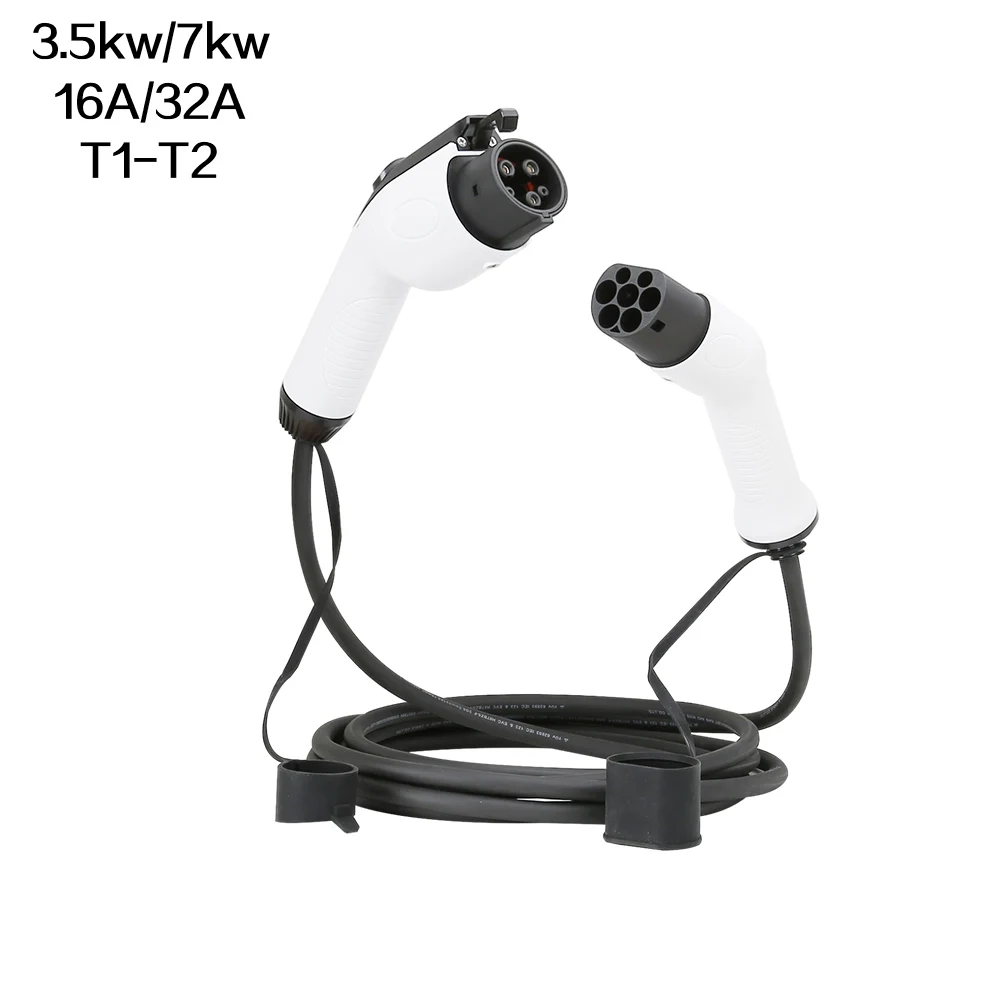 3.5kw 7kw 16A 32A Saej 1772 T1-T2 EV Charge CE electric car charging with cable