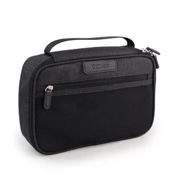 Wash Zipper Cosmetic Pouch Waterproof Bags Toiletries Handle Black Customized Logo Organizer Makeup Nylon Toiletry Bag