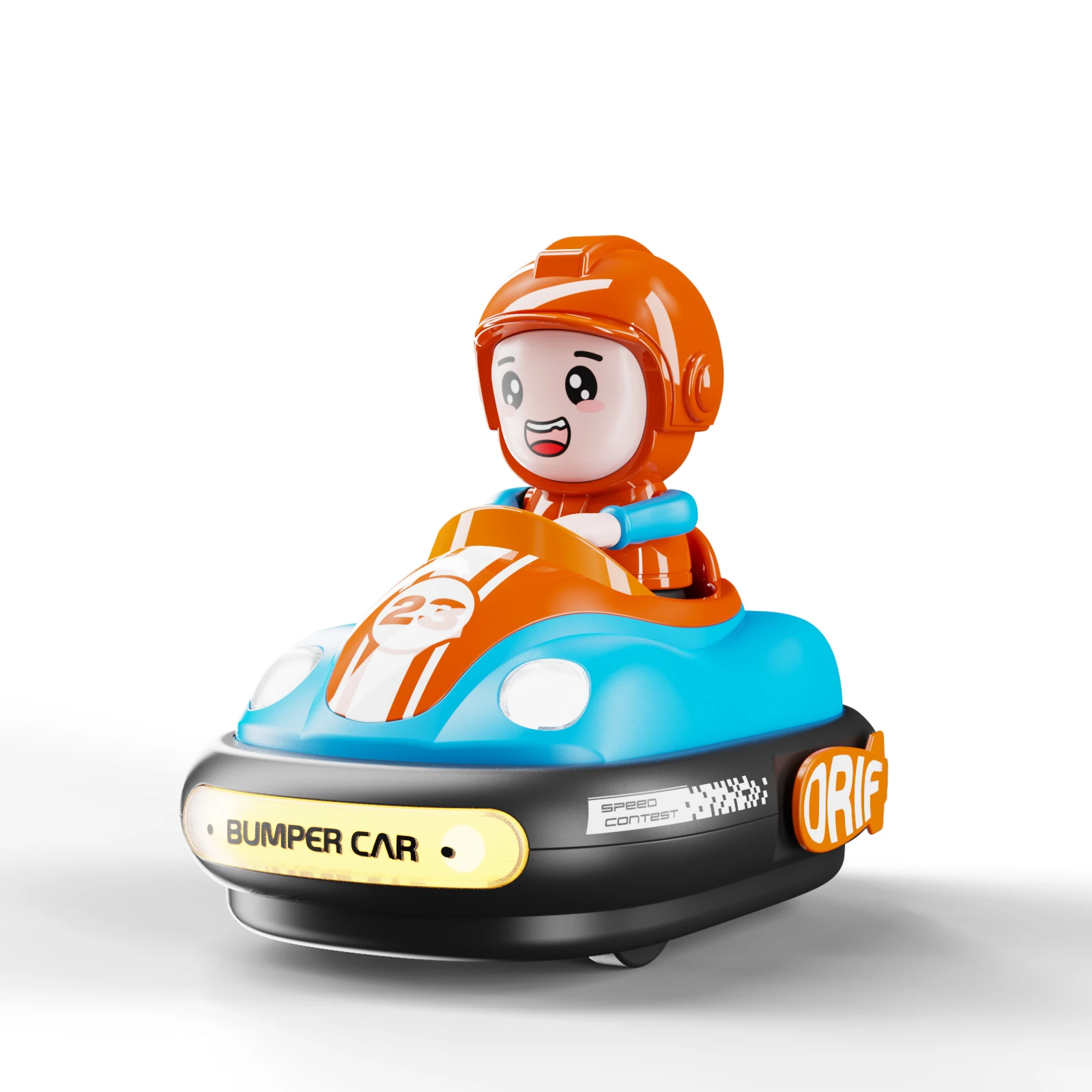 Fun game 2 player rc bumper cars kids vehicle toys battle bumper remote control car toy with box packing