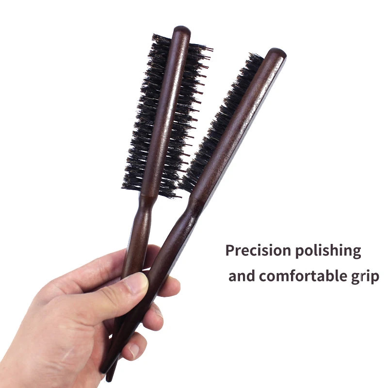 Wholesale Extra Long Comb Boar Bristle Hair Brush Round Hair Brushes Hair Texture Detangling Brush straightener