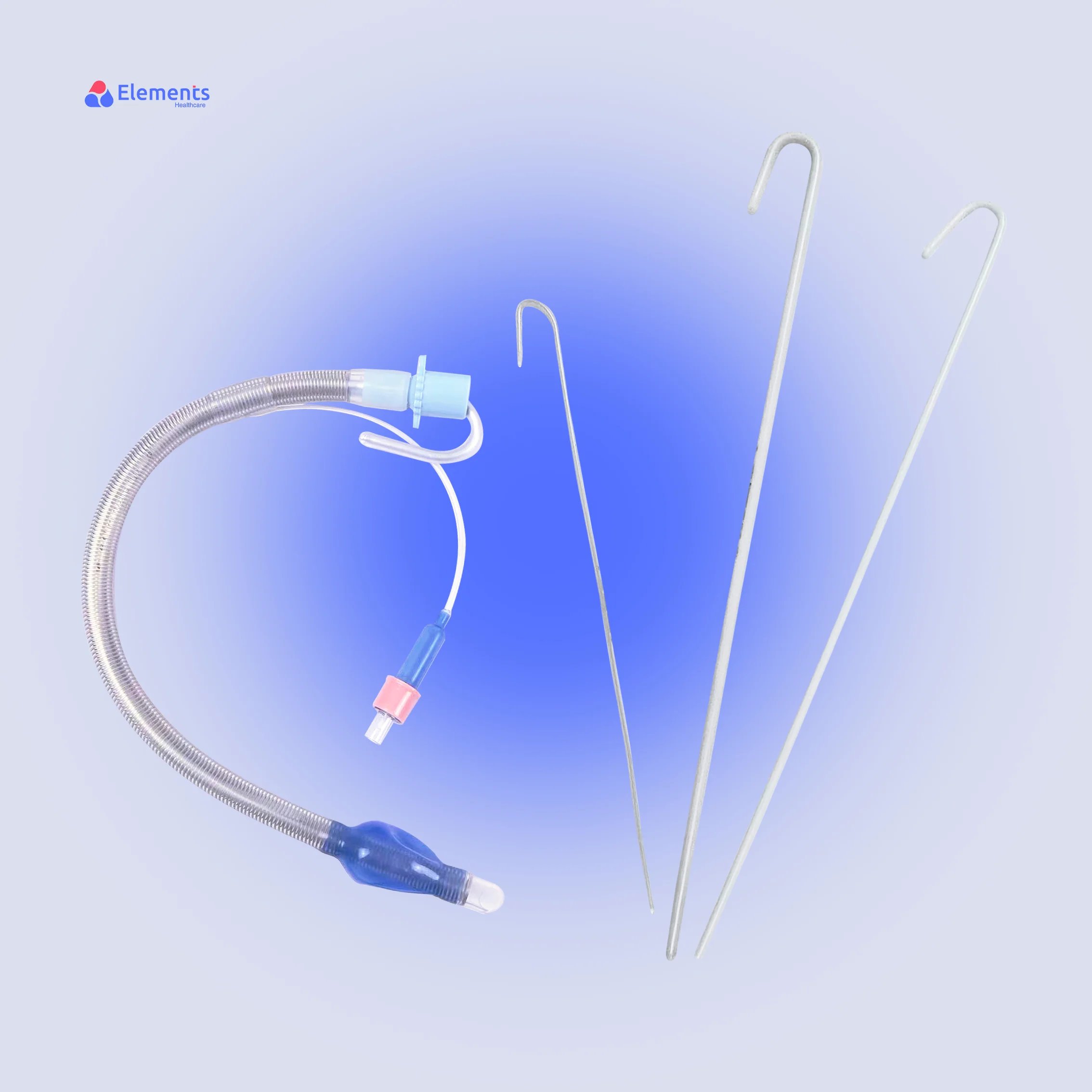 Medical Endotracheal Intubation Accessories ET Tube Guide Wire Endotracheal Tube Stylet And Bougie And Holder