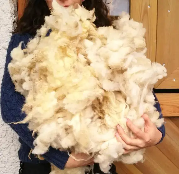 Natural Dehaired Sheep Wool