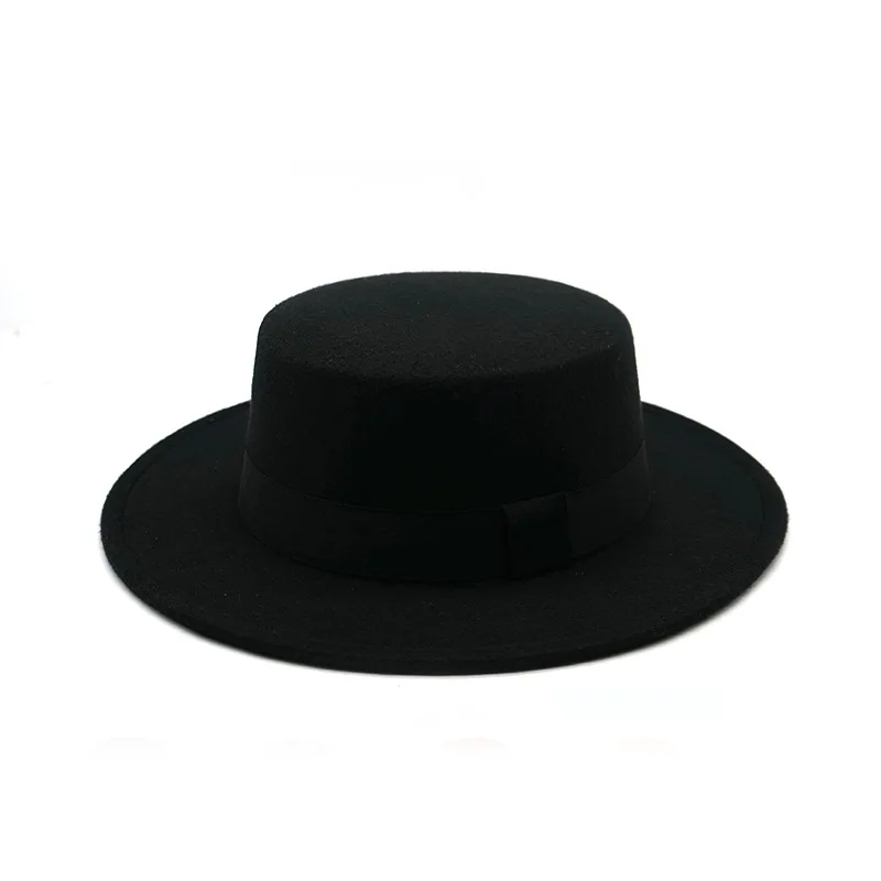 A479 Winter Autumn Simulation Woolen Women Men Ladies Fedoras Top Jazz European American Round Bowler Hats
