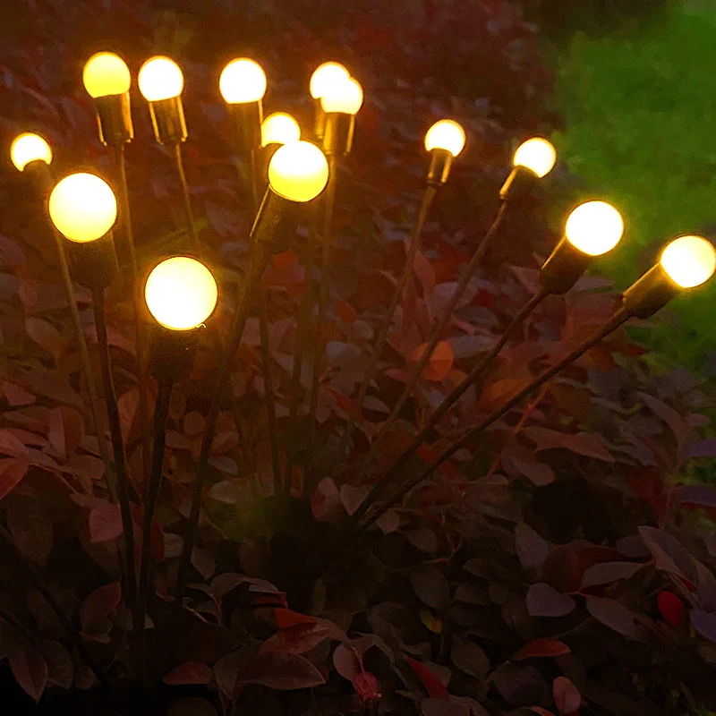 2023 hot selling 6/8 lights Solar outdoor Firefly lights waterproof Garden Lights
