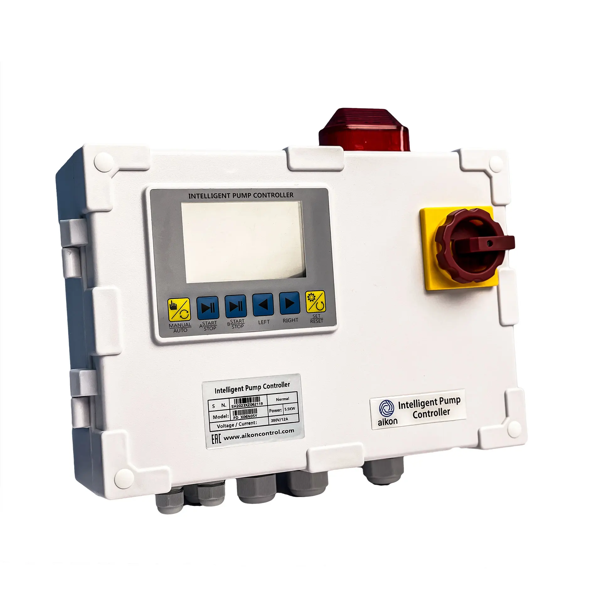 control box vfd controller IP54 lcd screen easy kunray operation Intelligent Pump sewage pump controller