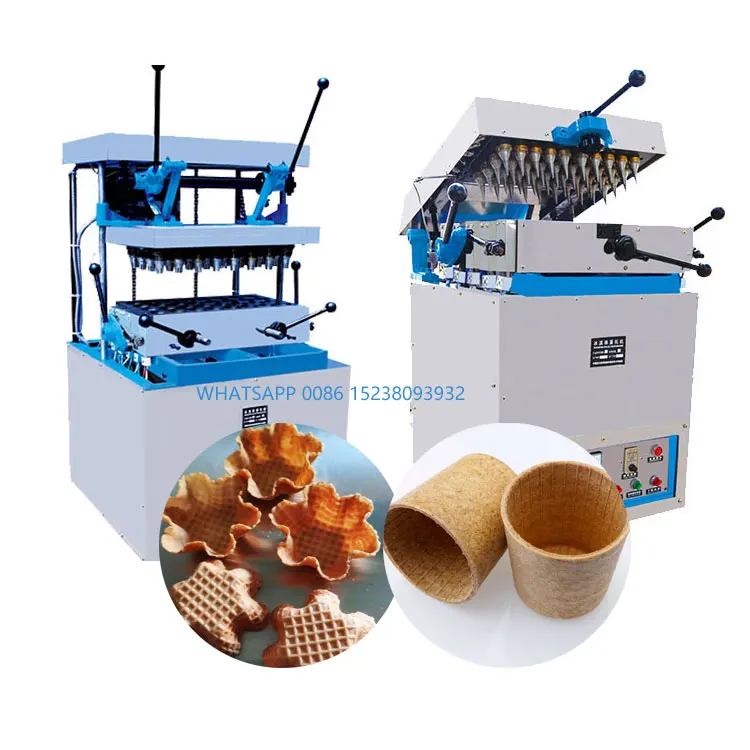 semi-automatic Baker Commercial Maker Mold Automatic Ice Cream Make Industrial Waffle Mini Donut Cone Machine For Make