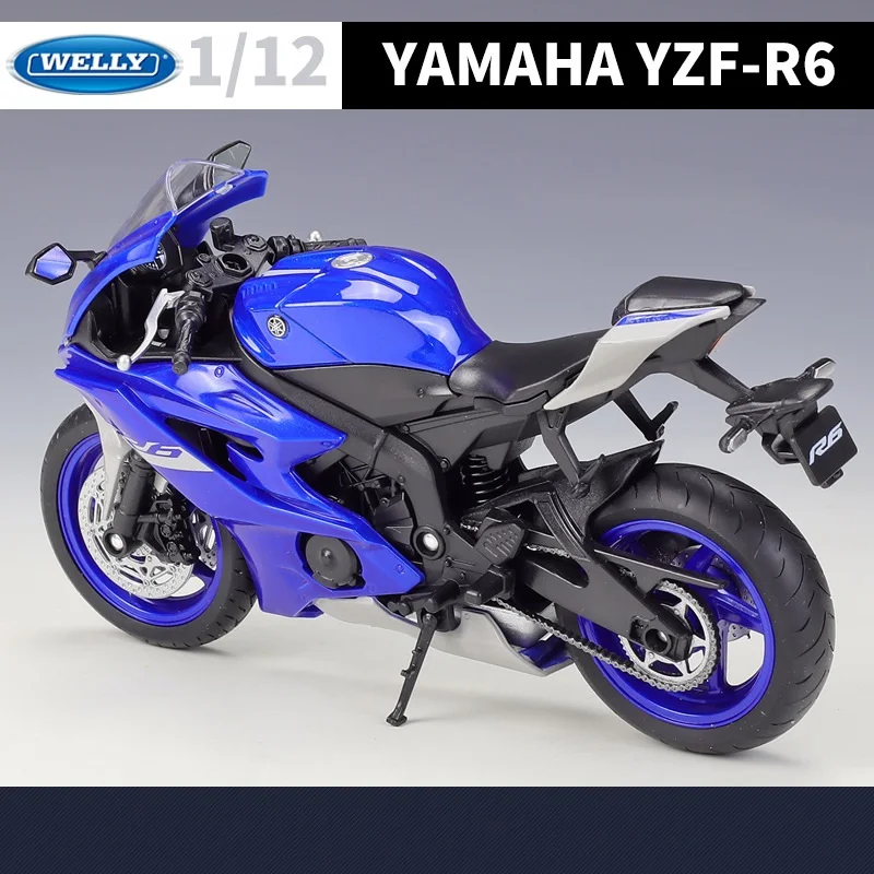 WELLY 1:12 YAMA-HA 2020 YZF-R6 тяжелый мотоцикл имитационная модель сплава.