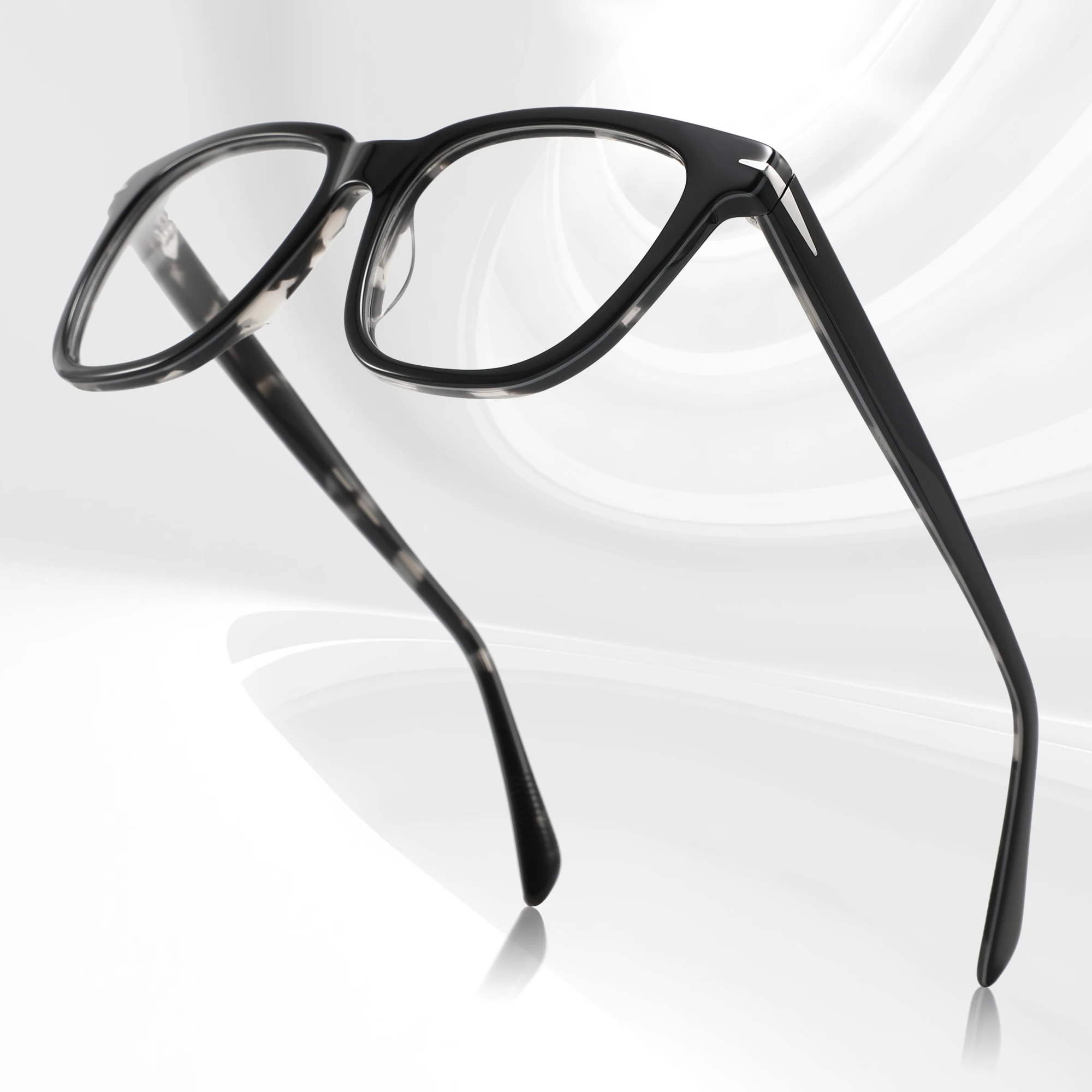 2023 Fashion square Frame Glasses Personality Trendy Metal Hinge Eyewear Unisex Optical