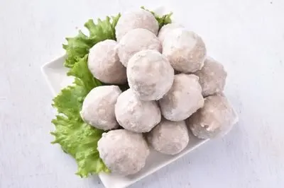  Горячая Распродажа замороженные вкусные креветки разрезанные рыбные мячи для