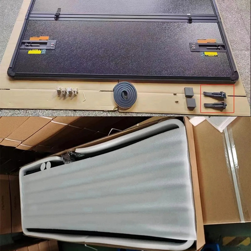 Pickup Hard Folding Truck Bed Cover For Ford Ranger T6 Double Cab