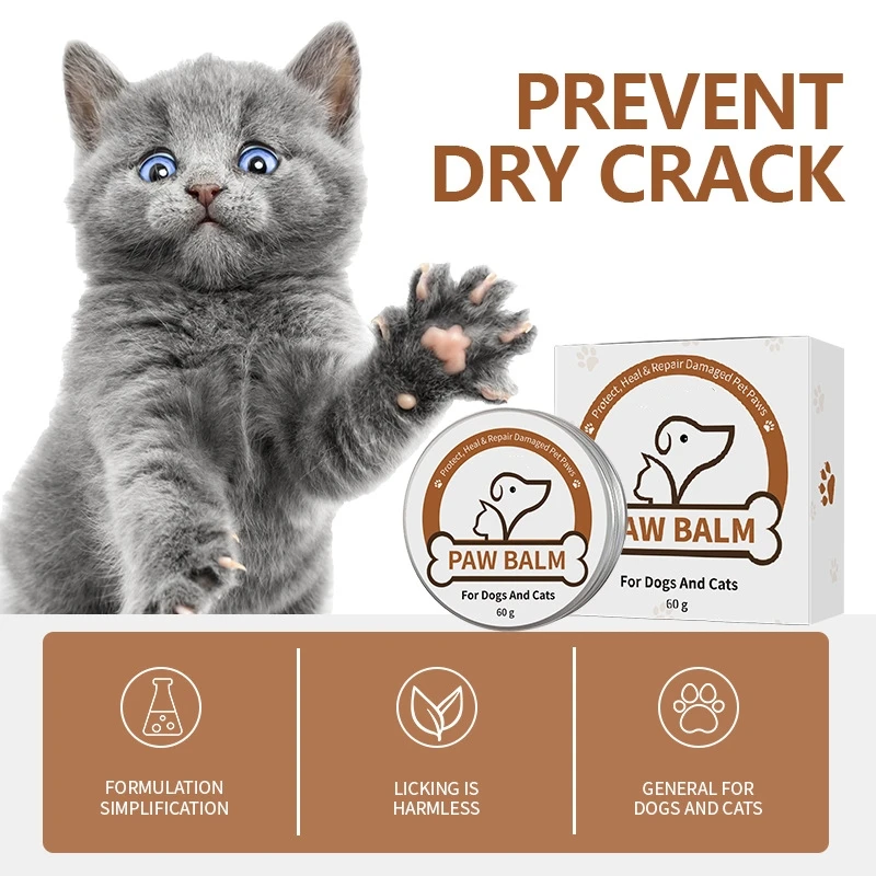 OEM / ODM Pet Supplies Products Private Label Natural Paw Wax Protection Soother Paw and Nose Custom Pet Paw Balm For Dogs Cats