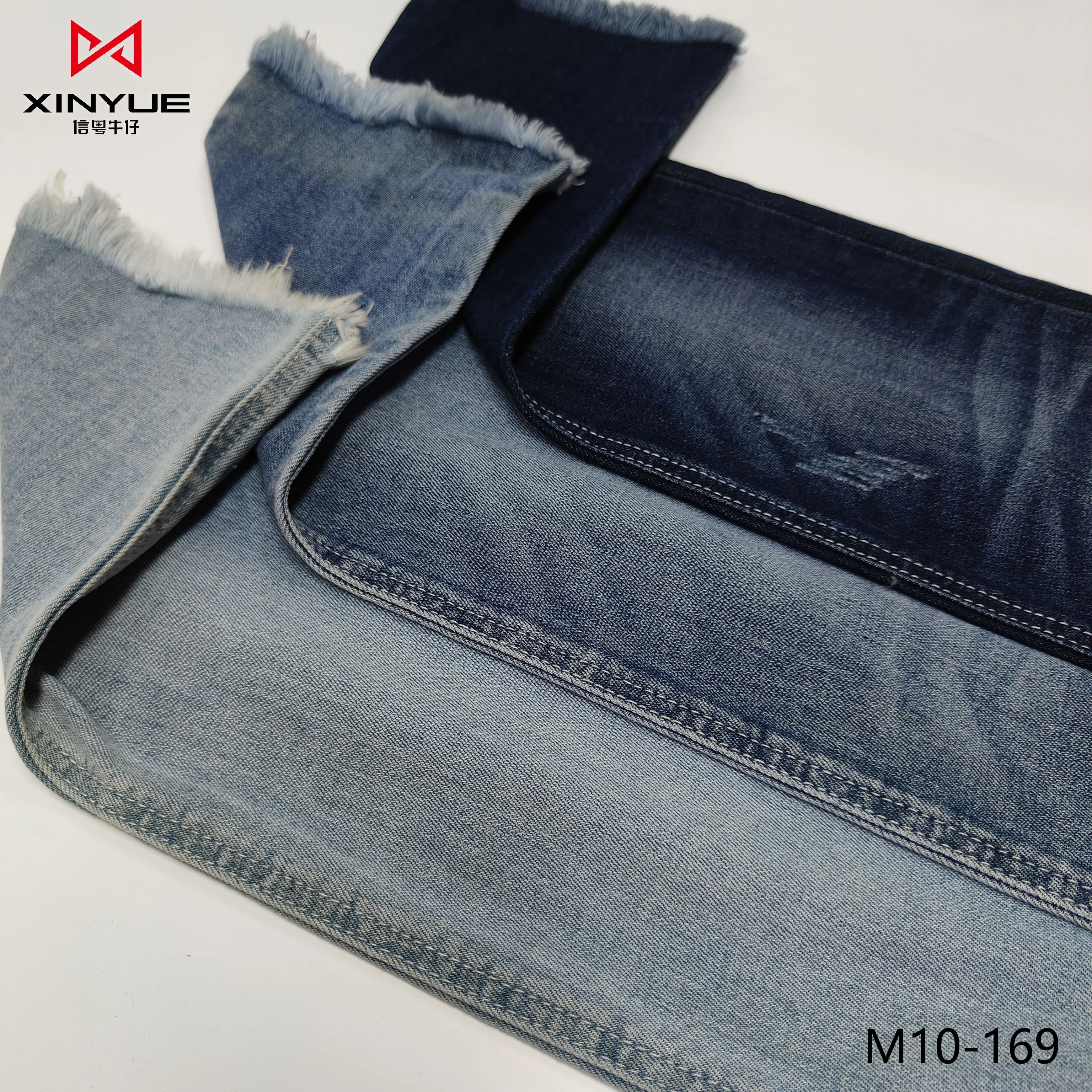 Denim fabric cotton elastane recycled jeans material jean fabric denim fabrics light weight