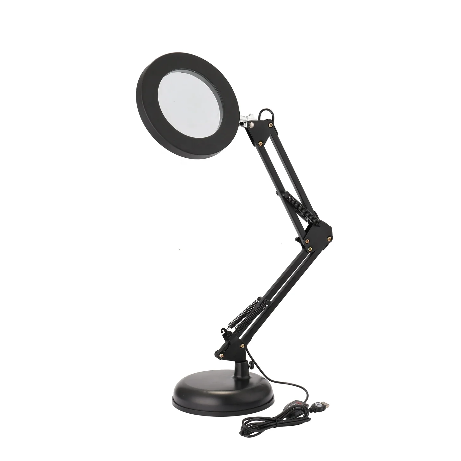 Factory price reading desk lamp Long arm table lamp nail polish eyelash repair work folding magnifier light led task lamp