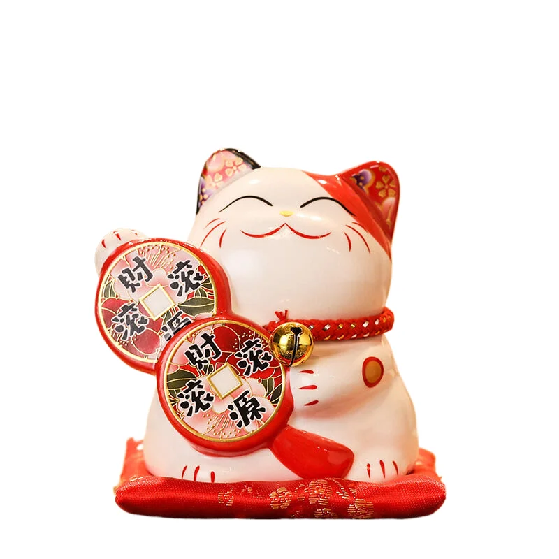 Lowest price Professional Supplier Handpainted Porcelain Accent Colorful Ceramic Lucky Cat