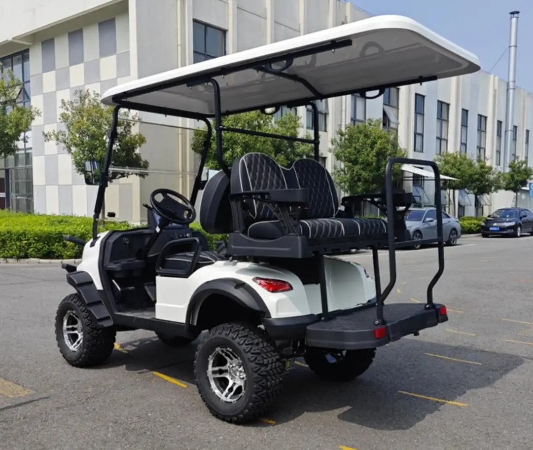 4 seater street-legal off-road golf buggy electric golf car for sale 10' display lifepo4 battery