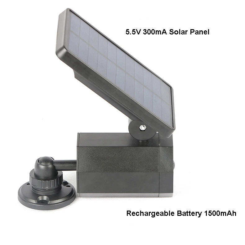 IP65 Waterproof Abs Outdoor Wall Light Super Bright Motion Sensor Fake Camera Courtyard Security Solar Lamp