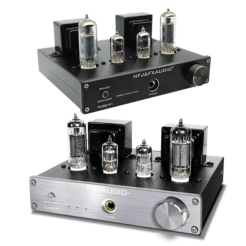 FX-AUDIO- 6J1 6P1 Phono AUX Гибридный стерео ламповый усилитель для домашнего использования аудио-система