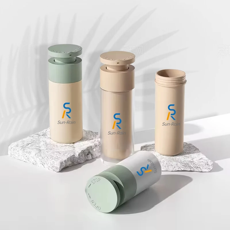 Replaceable refillable Airless Pump Bottle 15ml 30ml 50ml Lotion Cream Serum Airless Pump Bottle Spray Bottle for Cosmetic