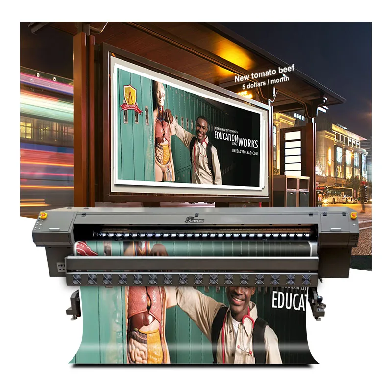 480sqm/h 3.2m digital printer 10ft 10 feet konica 512i 1024i printhead outdoor flex banner large format solvent printer