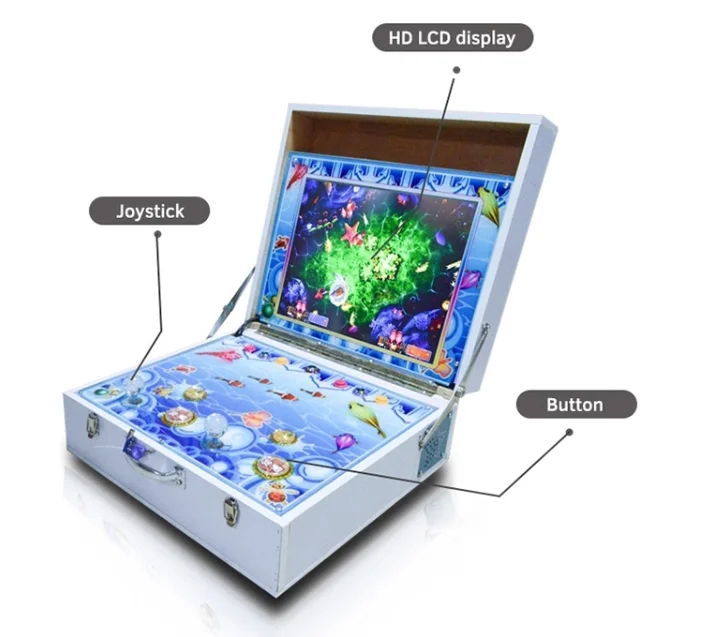 Portable Kids Mini Fishing Game Shooting 2 Player Fish Hunting Arcade Machine for Sale