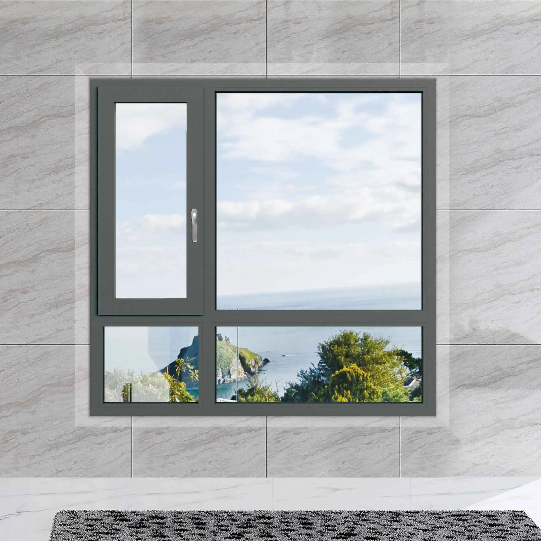 China Supplier 1.4mm Thickness Aluminum Window Frame Price Philippines