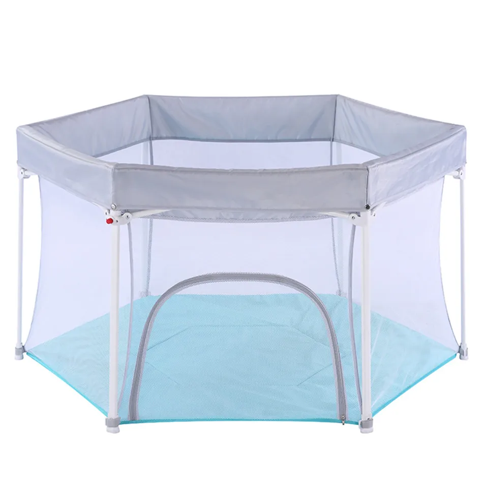 High Quality Fence 6 surface playpen Foldable And Portable Baby Safety Playpen For Indoor And Outdoor