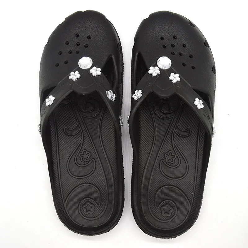 latest design eva garden clogs for woman eva clog with Crystal decoration