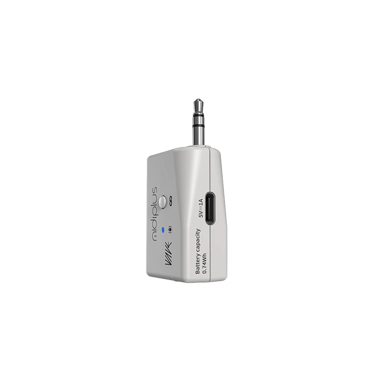 Midiplus Wave 2.4 GHz Electric Blowpipe Wireless Transmitter Receiver Musical Instrument Bluetooth Connection Cable Transceiver