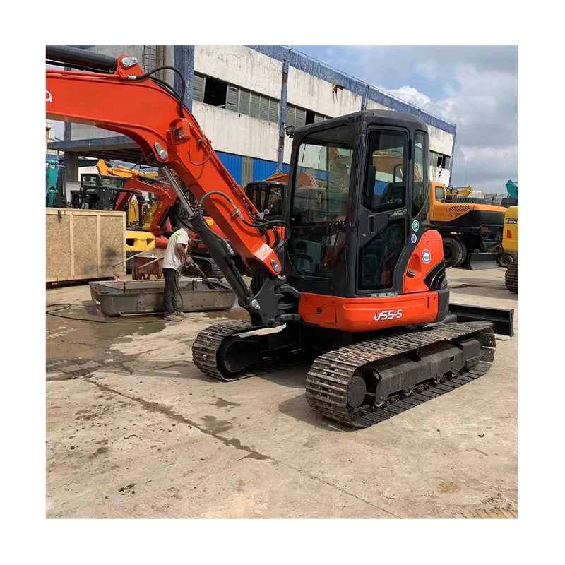 Used 5 Tons Mini Excavator For Sale Kubota U55 KX155 Used Crawler Excavators In Stock