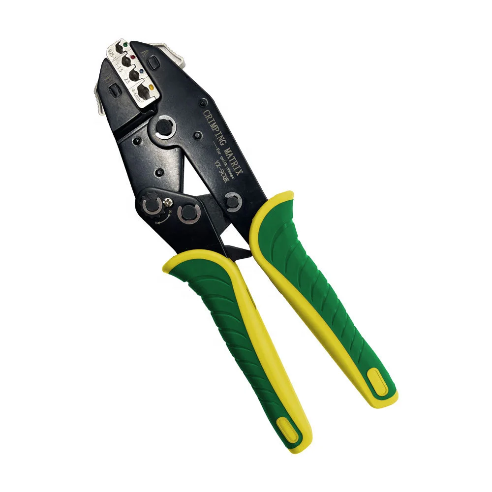 Terminals Crimping Tools VK-40J 23-10AWG 0.25-6mm2 Green Color Automotive Plier Ratcheting Wire Crimper