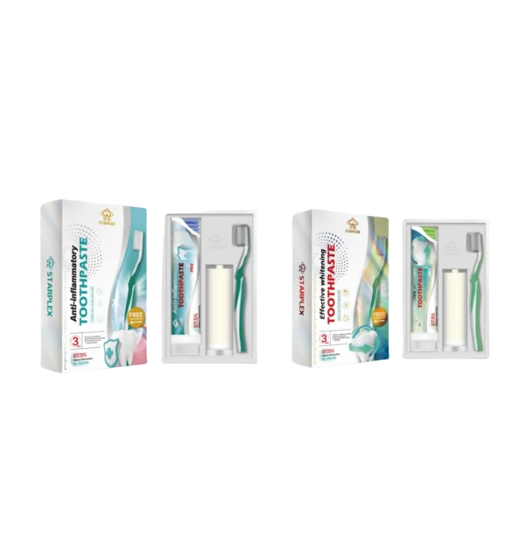 Starplex Effective Whitening Toothpaste Set (100g*2) Free Toothbrush*1 for  Cavity Prevention Sensitive Teeth Care