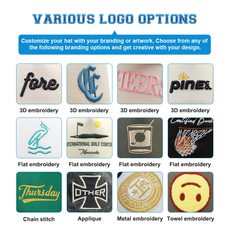 Custom Ball Cap Embroidery 5 Panel Running Two-tone Dad Cap Adjustable Black A Frame Shape Hat