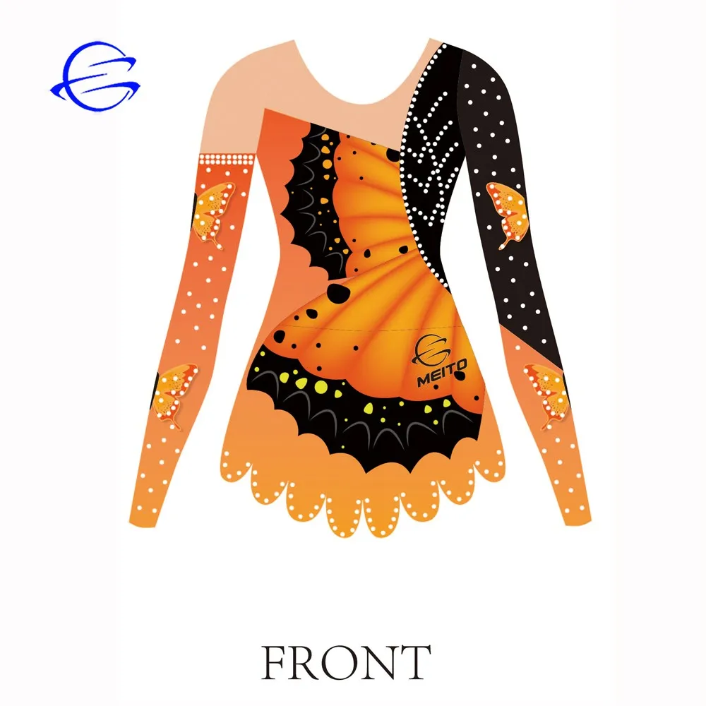 Custom Sports Apparel Competition Leotards for Rhythmic Gymnastics Figure Skating Dress