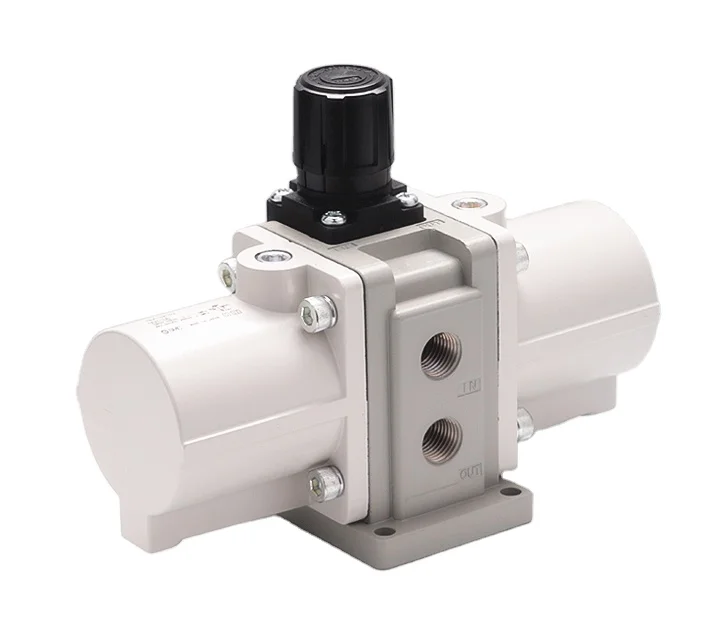 SMC original booster valve VBA43A-04 with watch and muffler  VBA