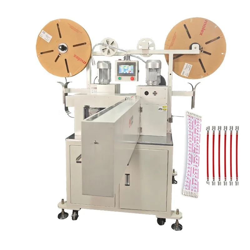 TR-PX1 Fully Automatic High-speed Electronic Wire Crimping Machine 800pcs/h Cable Terminal Stripping Crimping Machine
