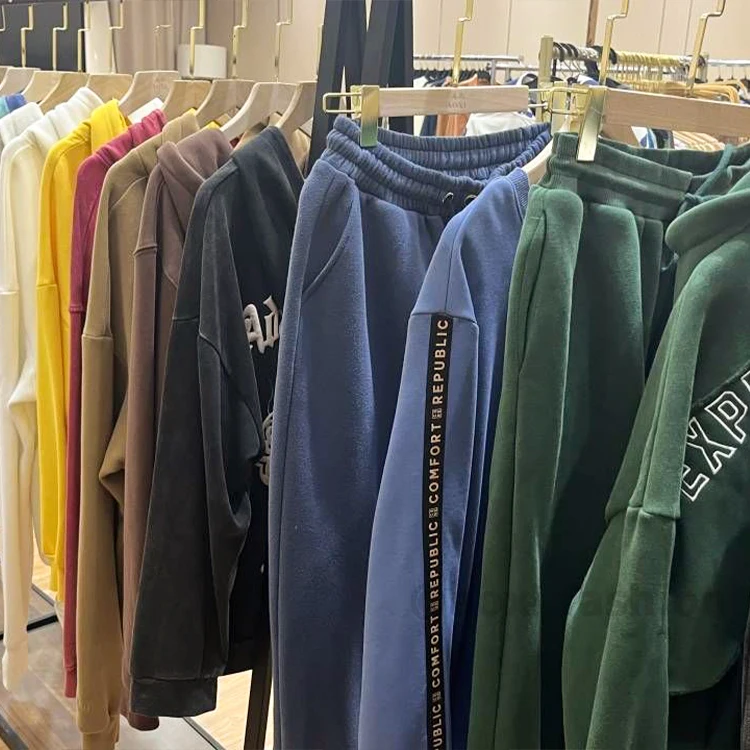 AX Factory OEM Manufacturer Heavyweight Cotton Flared Sweat Pants Wholesale Custom Logo Printing Stacked Sweatpants Men