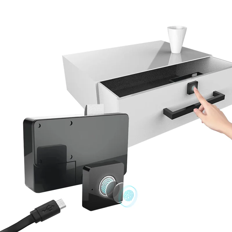 Fingerprint Lock Cabinet Locks Biometric Keyless Wooden Box Furniture Drawer Fingerprint Locks