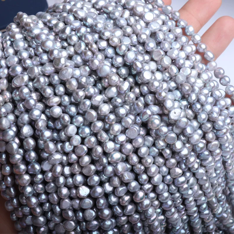 pearl Strand String Beads White Real Freshwater Pearl Cultured Natural Wholesale Loose pearl