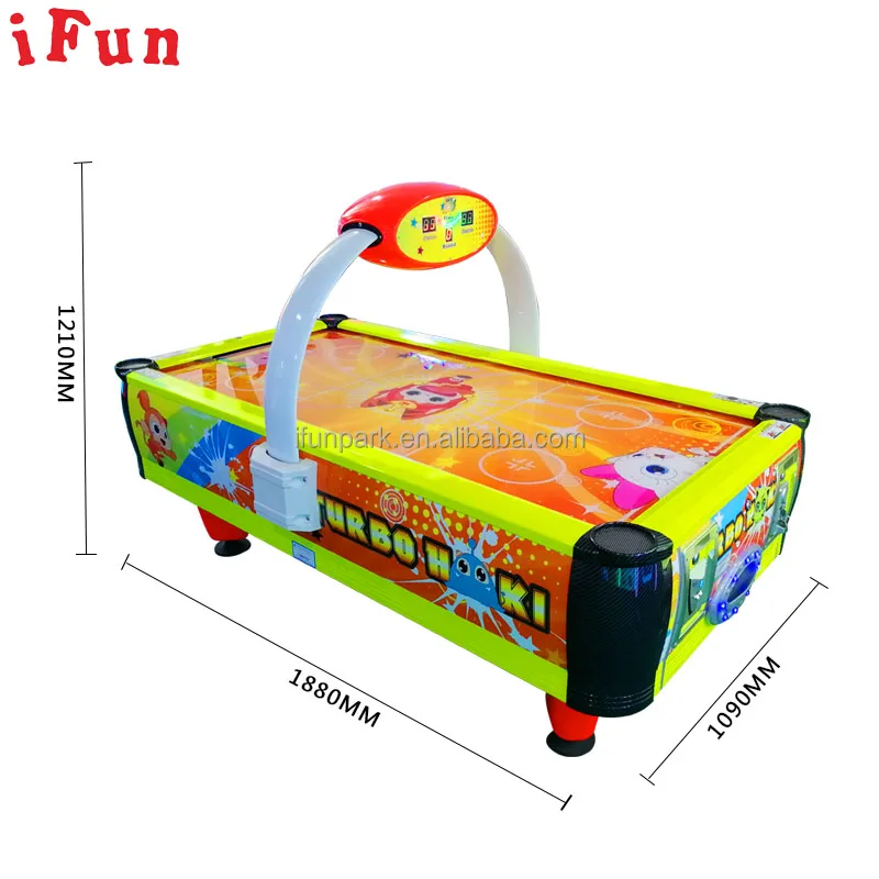 Ifun Kids Yellow Air Hockey Coin Operated Redemption Ticket Out Game Machine