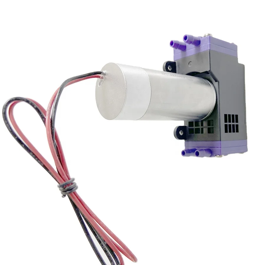 Factory Supply EPDM/FKM Low Noise/Small Electric Brushless Motor Micro Gas Diaphragm Vacuum Pump for Ozone Methane Transfer