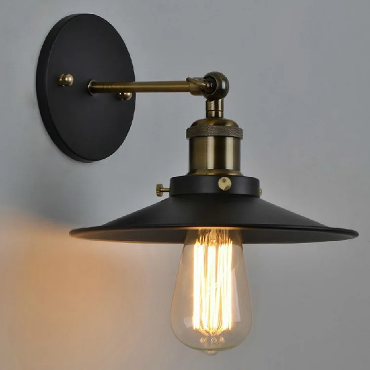 Iron Wall Light Antique Balcony E26/E27 Edison Bulb Lamps Holder Adjustable Retro Industrial Wall Sconce Vintage Wall Lamp