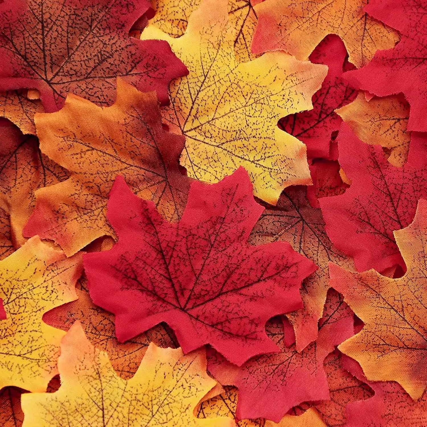 new style eco friendly material red plastic autumn artificial maple leaves for home decor