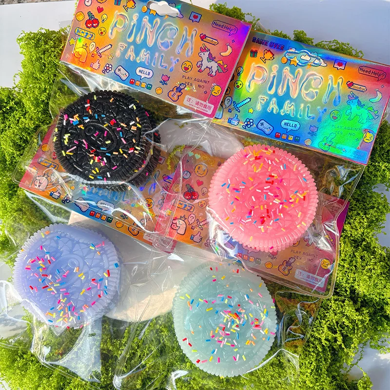 Pinch Family Squishy Taba Squishy Ore Stress Relief Toy Pinching Sandwich Simulation Cookie Squishy