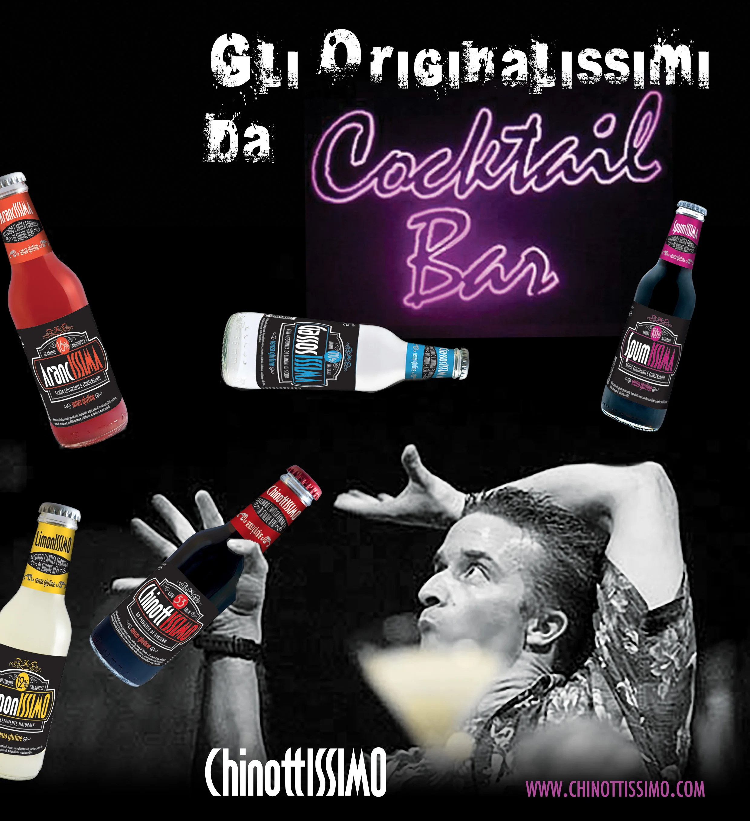 Made in Italy holiday health CHINOTTISSIMO DARK glasses 250ml herbalif drinking orange soft drink flavors bottle