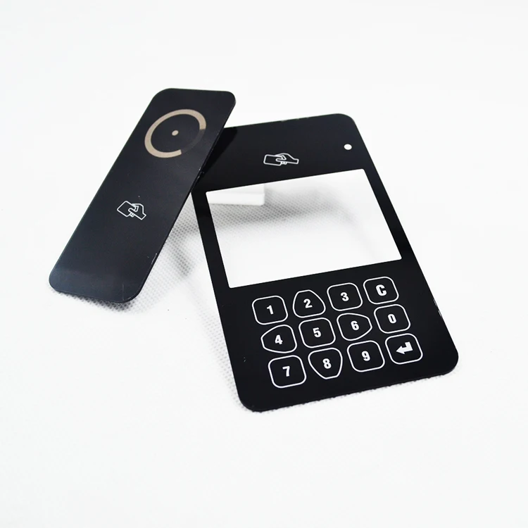 Custom Acrylic Front Control Panel Membrane Panels Plastic Touch Graphic Overlay Polycarbonate Front Panel