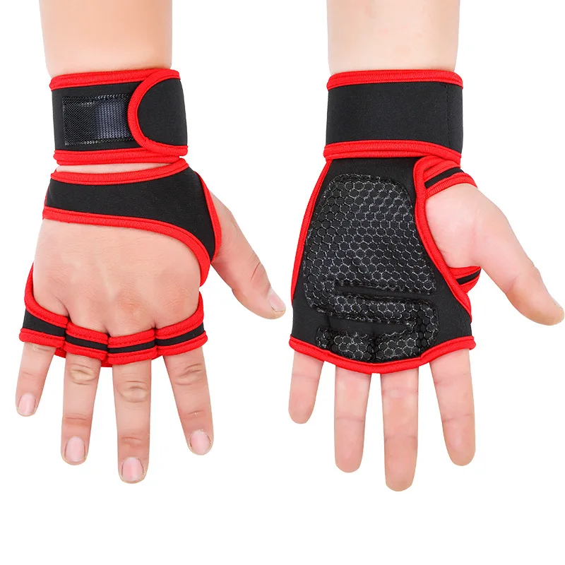 Fitness Neoprene Wrist Support Wraps Straps Gel Non Slip Gym Weight Lifting Gloves