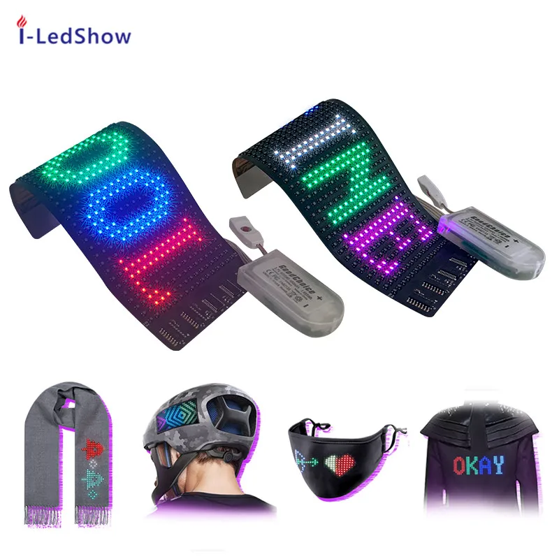 iledshow Custom El T Shirt led Sheets Tv Oled Screen Pix Signage P2.5  Display Panels  Indoor Flexible Led Panel