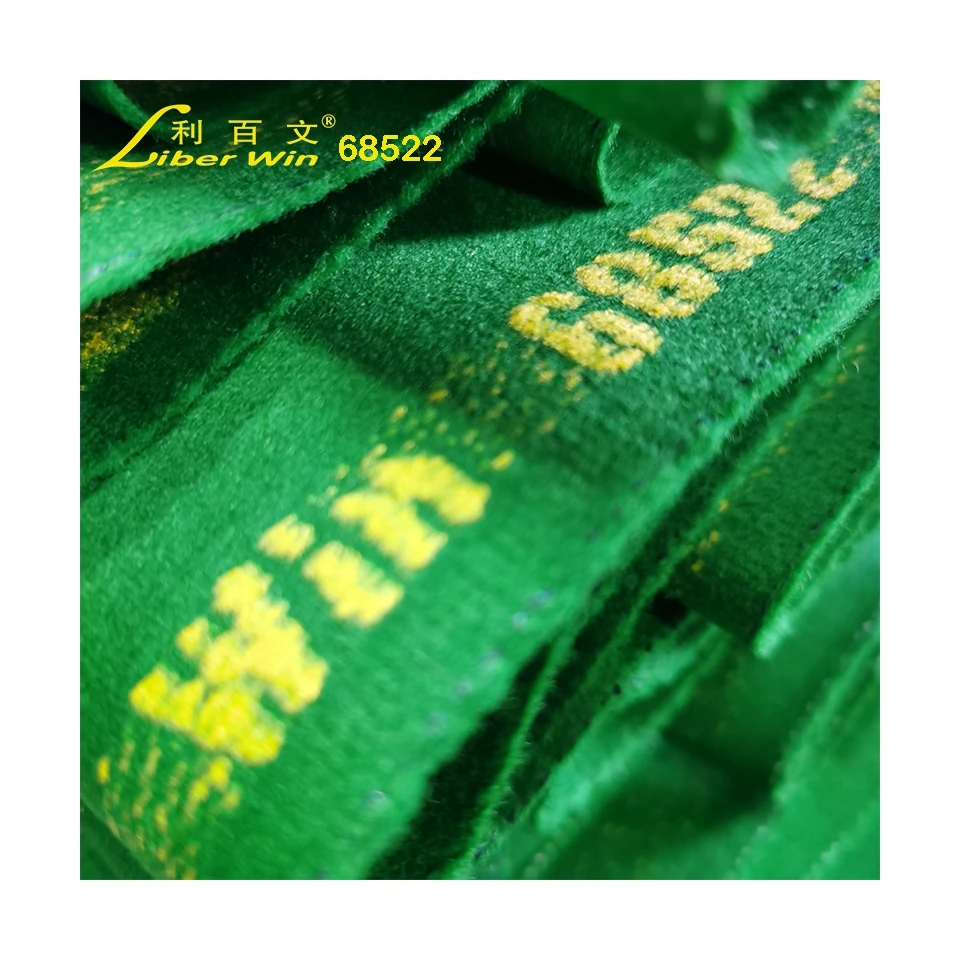 Chinese factory printed pool table cloth fancy worsted for 12FT snooker with bed and 